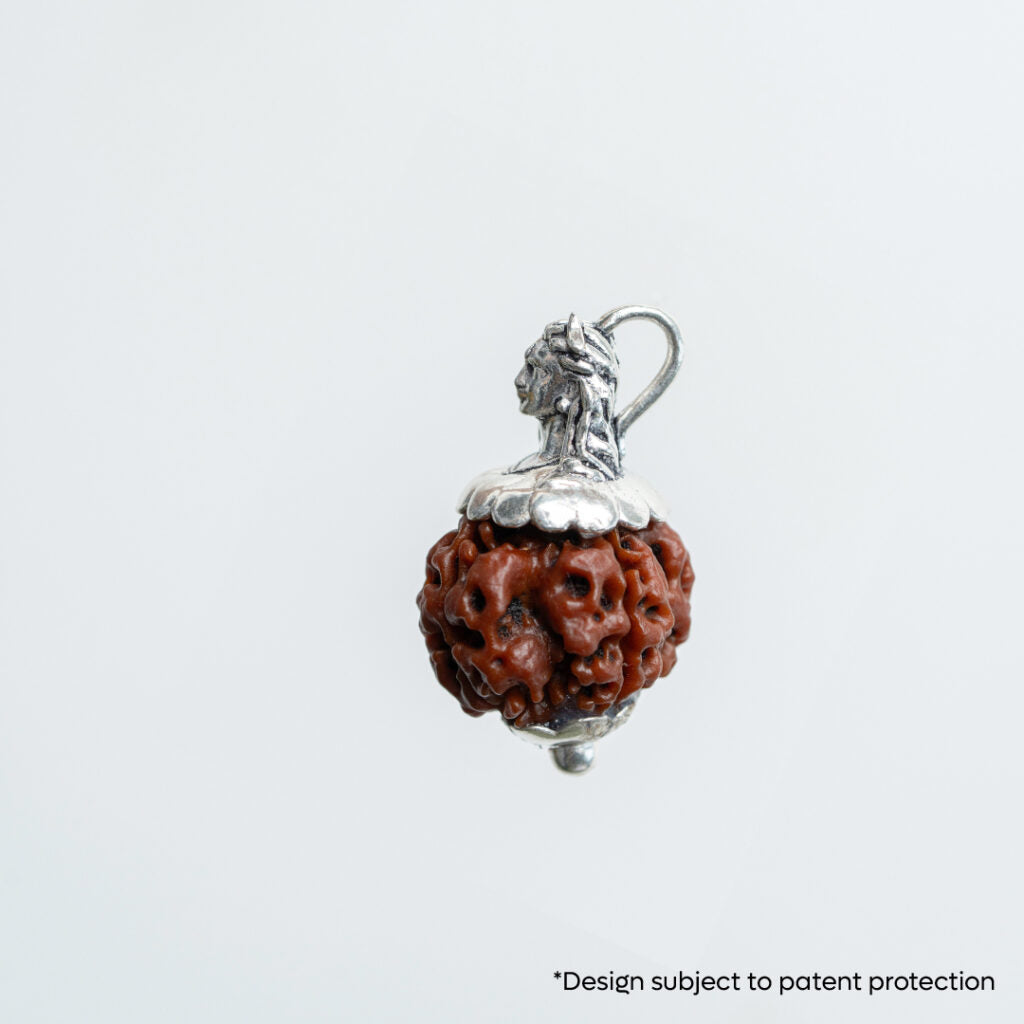 Adiyogi Pendant (5 Mukhi Nepali  Rudraksha) With Chain