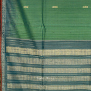 Light Blue Gopalpur Tussar Silk Saree