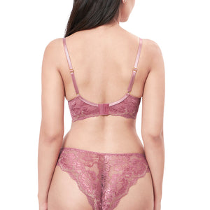 Eternal Bliss Padded Wired Balconette Bra - Messa Rose