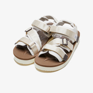 Suicoke | KISSE-PO  { IVORY WHITE/BROWN