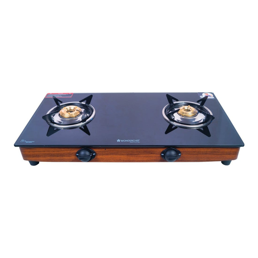 Eco Star 2 Burner Glass Cooktop,  Black 8mm