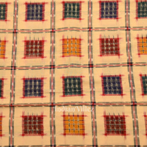 Sandal Wood Ashwin Sambalpuri Ikat Cotton Fabric