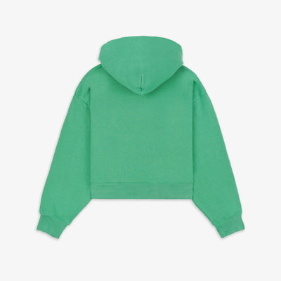 SPORTY & RICH | SRHWC CROPPED HOODIE { VERDE/WHITE