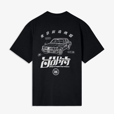 EDWIN | STAFF T-SHIRT { BLACK/WHITE