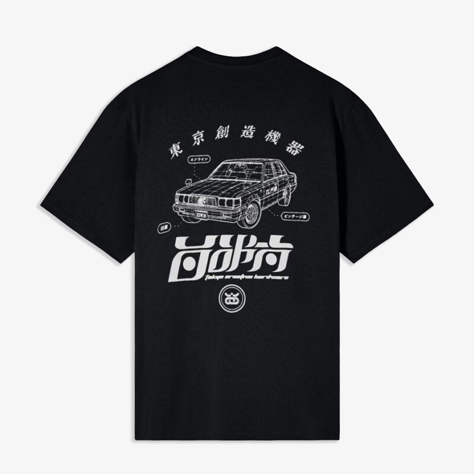 EDWIN | STAFF T-SHIRT { BLACK/WHITE