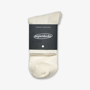 Superkicks | CREW SOCKS  { WHITE
