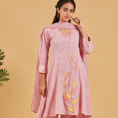 Mauve Short Kurta Set