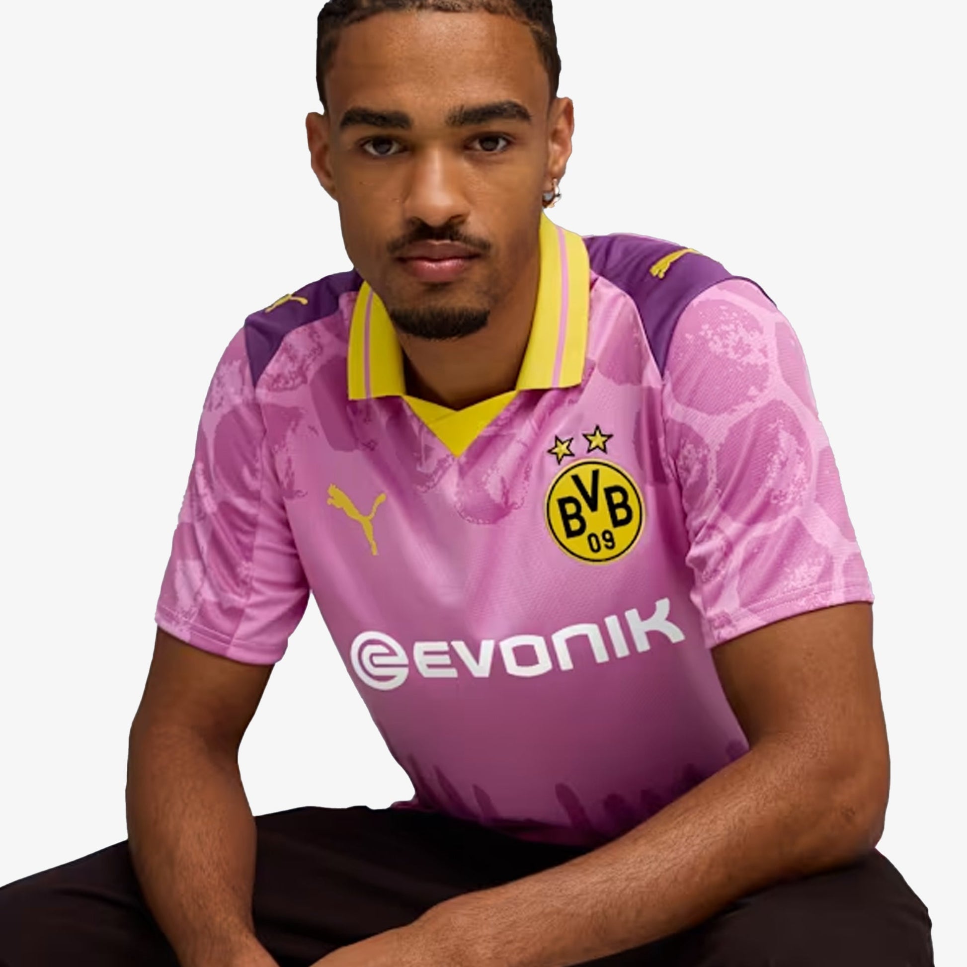 PUMA | KIDSUPER x BORUSSIA DORTMUND JERSEY { MAUVE POP-FASTER YELLOW