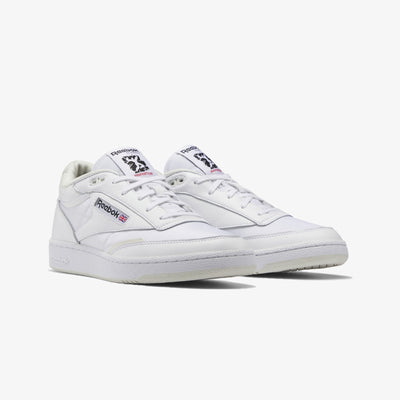 Reebok | CLUB C 85 MID II  { WHITE/MORNING FOG