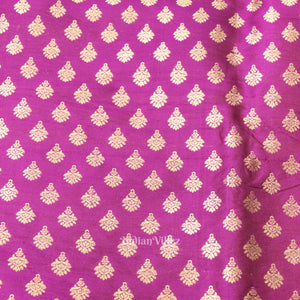 Purple DualTone Pure Banarasi Katan Silk Saree