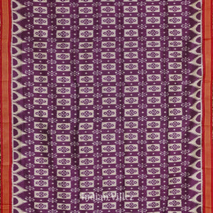 Purple Grey Odisha Ikat Khandua Silk Saree