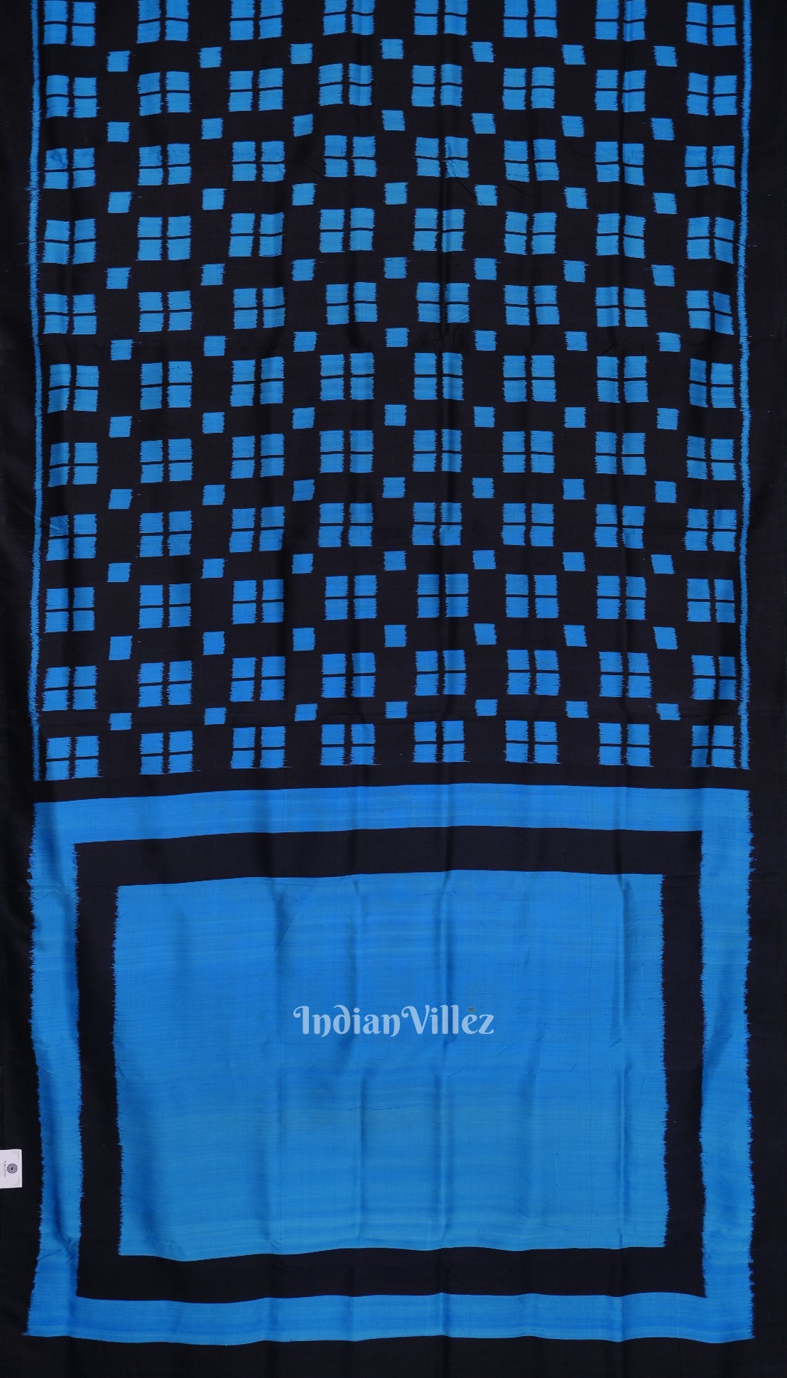 Black Copper Sulphate Odisha Ikat Pasapali Contemporary Silk Saree