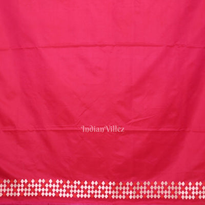 Exclusive Bridal Rani Pink Mashru Satin Silk Banarasi Saree