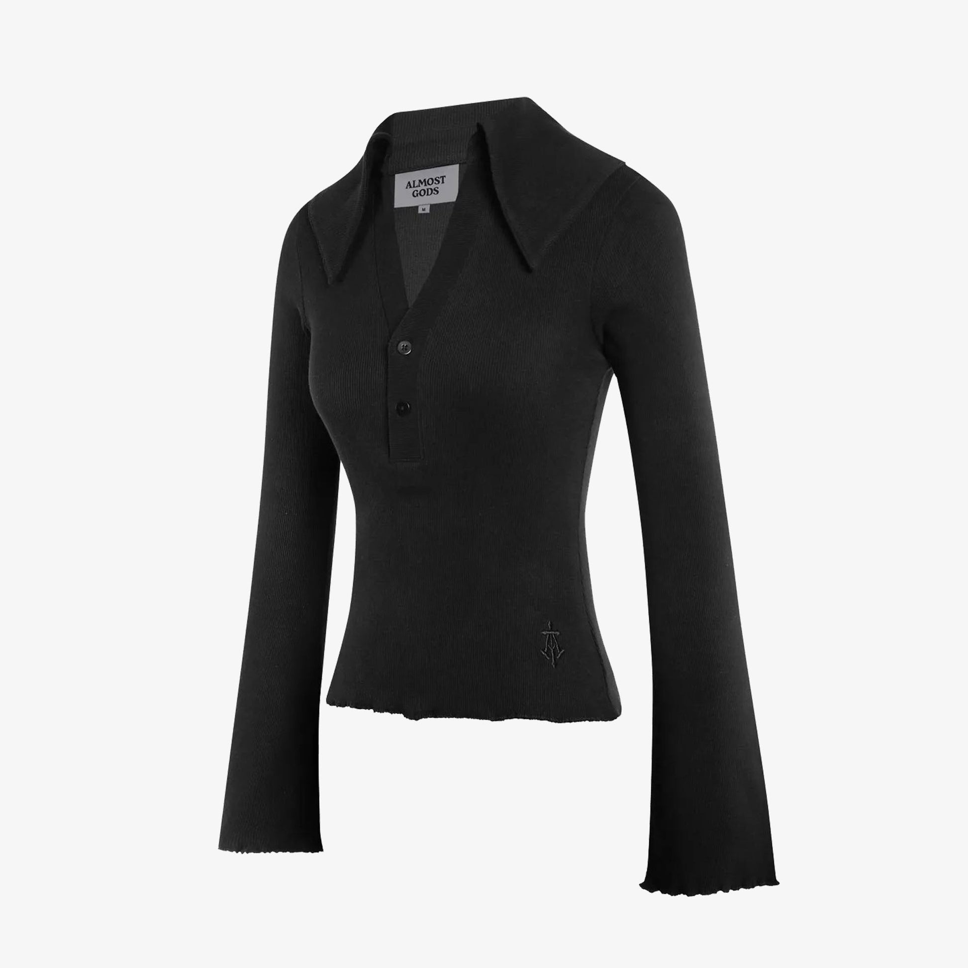 ALMOST GODS | MERIDIAN KNIT TOP { BLACK
