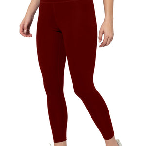 Energize High Rise Active Leggings - Burgundy