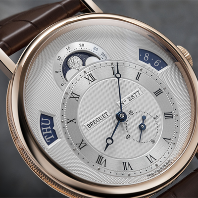 Breguet Classique Calendar Silver Dial Men 39 mm