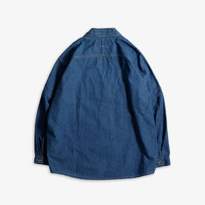 FDMTL | DENIM HAORI SHIRT 2YR WASH  { INDIGO