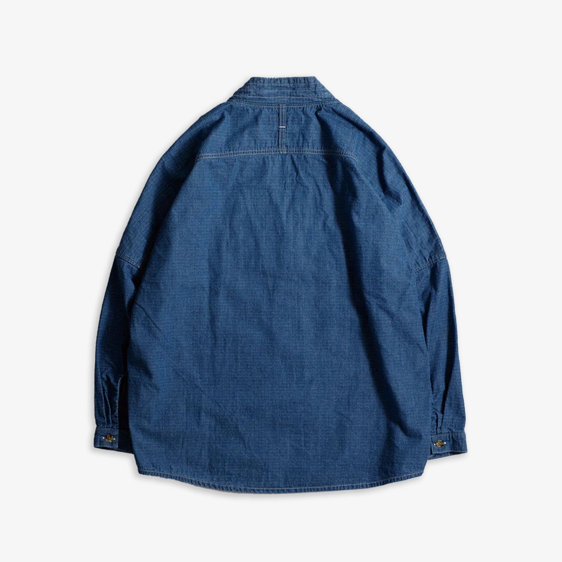 FDMTL | DENIM HAORI SHIRT 2YR WASH  { INDIGO