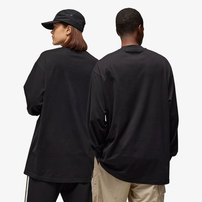 Y-3 | MOCK NECK TEE { BLACK