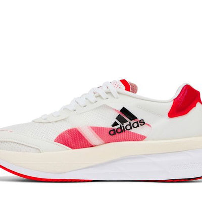 adidas Adizero Boston 10 White Black Solar Red (Women's)