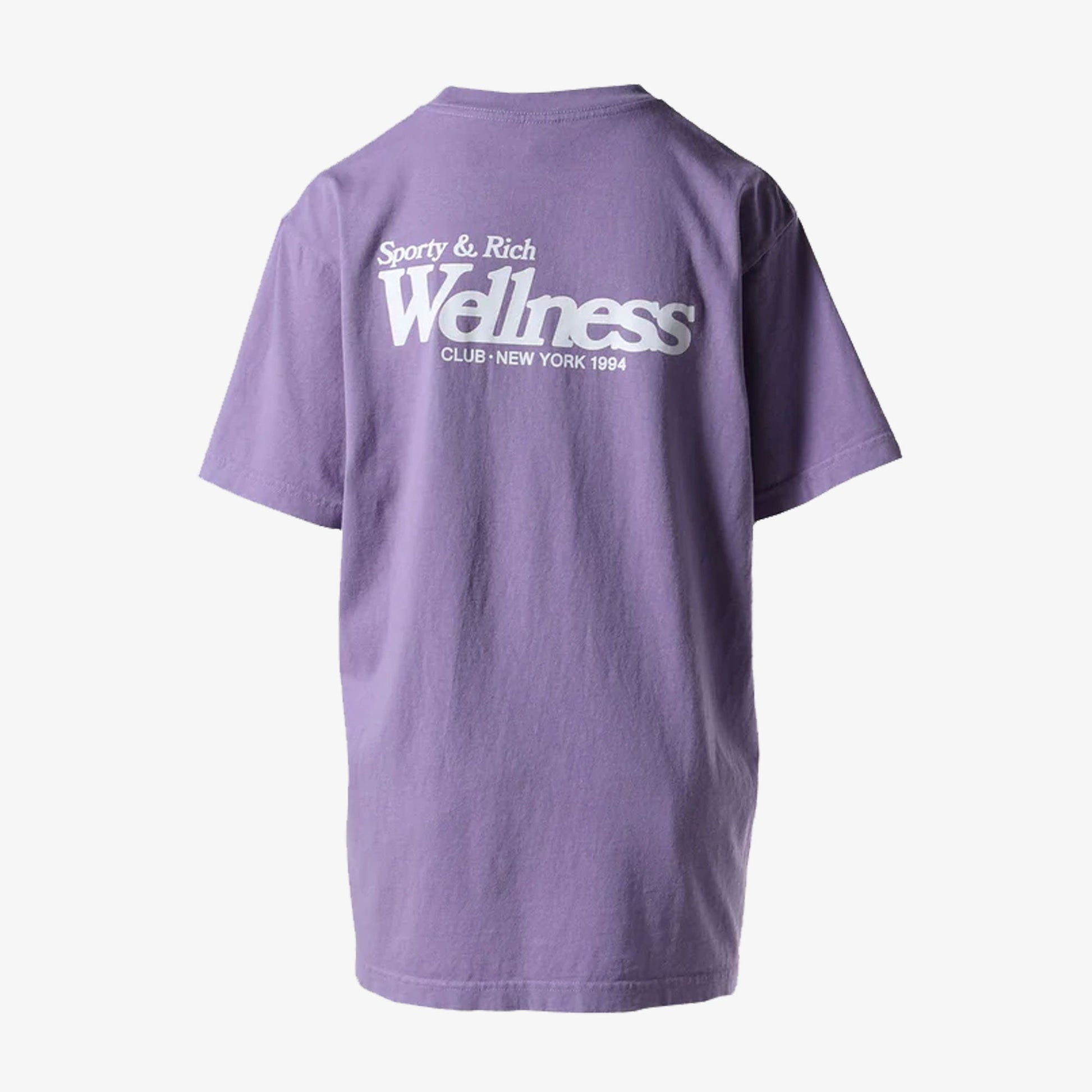 SPORTY & RICH | WELLNESS NY T-SHIRT { VIOLET/WHITE