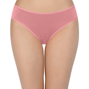 Solid Low Rise Assorted Bikini Panties (Pack of 2 Colors & Prints May Vary)