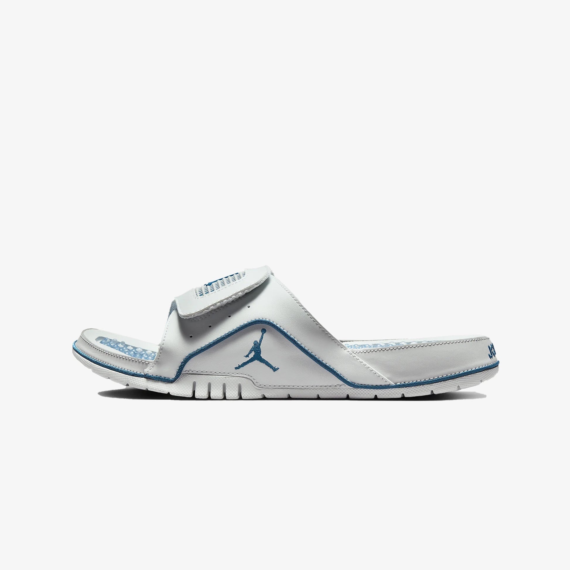 Jordan | HYDRO 4 RETRO  { OFF WHITE/INDUSTRIAL BLUE-NEUTRAL GREY