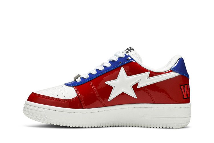 A Bathing Ape Bape Sta Low M2 20th Anniversary Patent Red