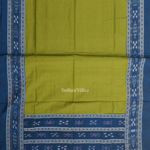 Blue Mehendi Green  Pasapali Sambalpuri Cotton Dress set with Dupatta