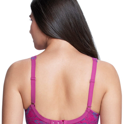 Fiesta Support Non Padded Non-Wired Lace Bra - Flamenco