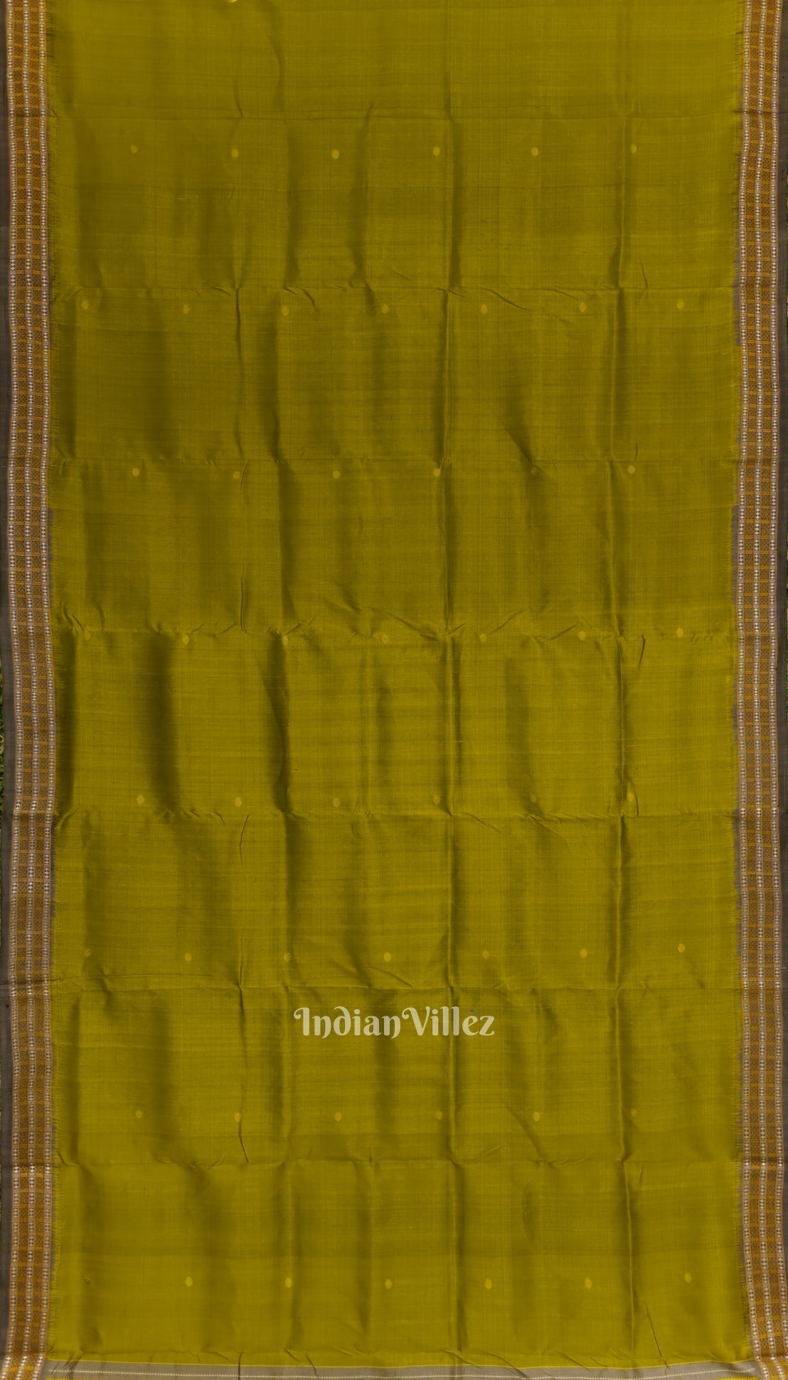 Sea Green Single Flower Motif Siminoi Silk Saree