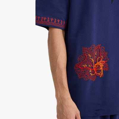 F A R A K | TOXIC LOVE HANDMADE T-SHIRT { BLUE/BLUE