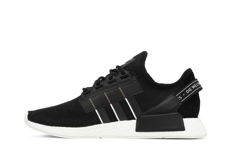 adidas NMD R1 V2 Black White The Brand with the 3-Stripes