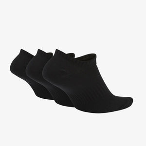 NIKE | EVERYDAY LIGHTWEIGHT NO-SHOW (3 PAIRS) { BLACK/WHITE