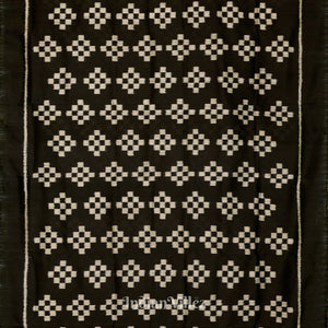 Black Odisha Ikat Pasapali Designer Contemporary Silk Saree
