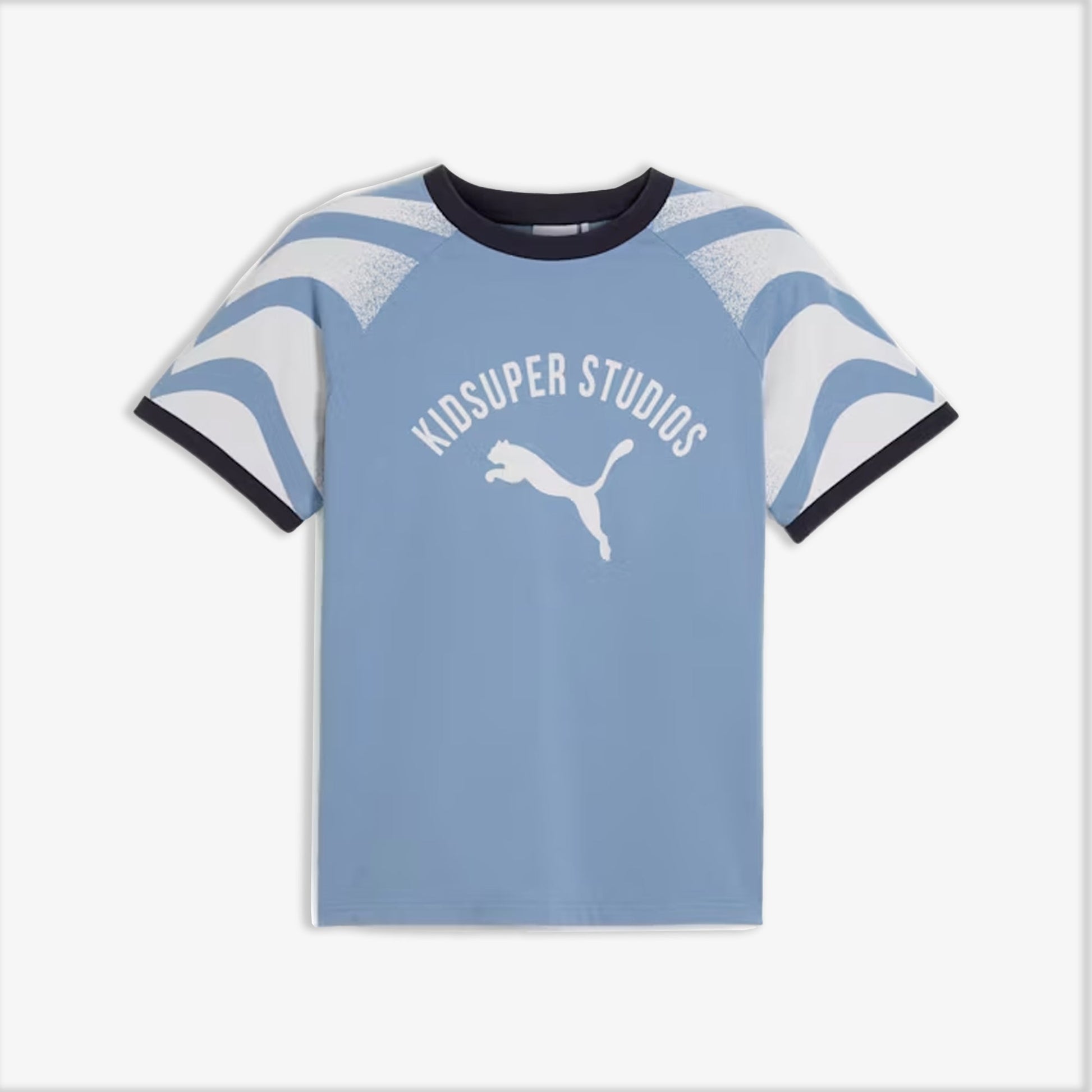 PUMA | x KIDSUPER SLIM FIT RINGER TEE { COOL BLUE
