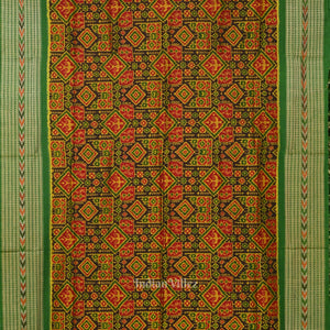 Multi Color Tribal Motif Sambalpuri Cotton Saree