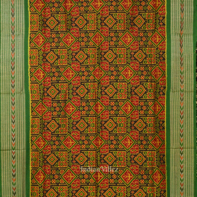 Multi Color Tribal Motif Sambalpuri Cotton Saree