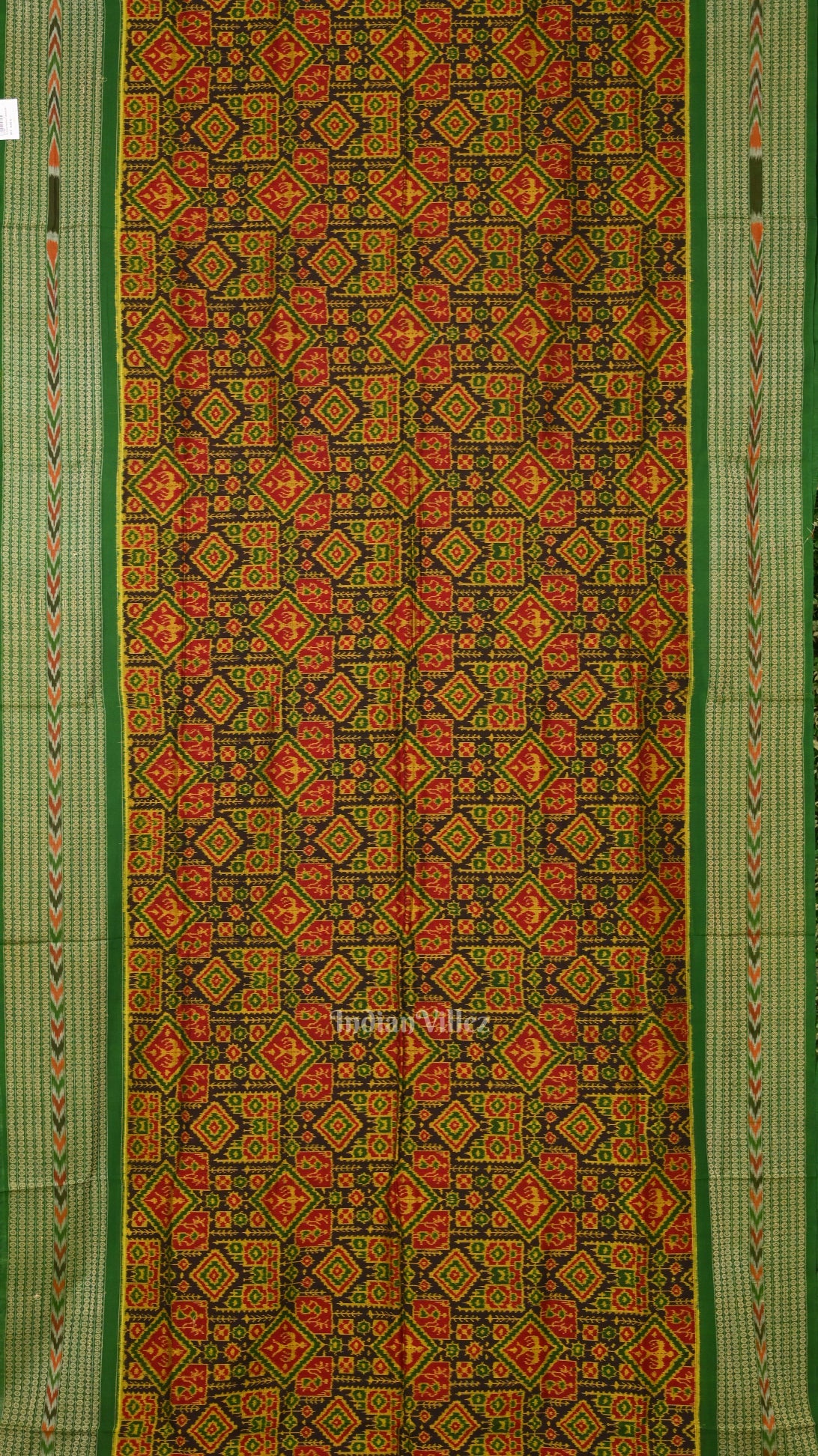 Multi Color Tribal Motif Sambalpuri Cotton Saree