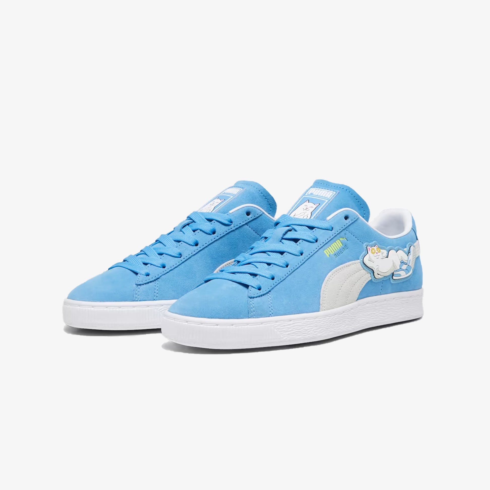 Puma | RIPNDIP SUEDE BLUE SNEAKERS  { REGAL BLUE/WHITE