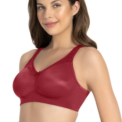 Elegant Support Non-padded & Non-wired Bra - Henna