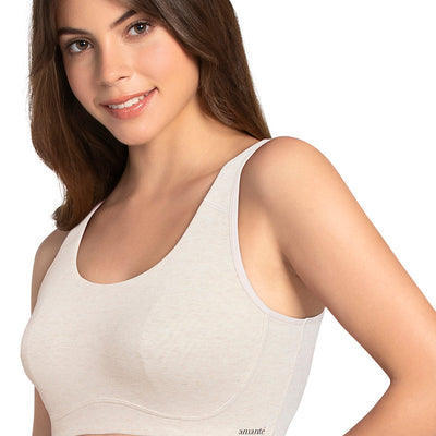 All Day Lounge Non-padded & Non-wired Bra - Oatmeal Marl