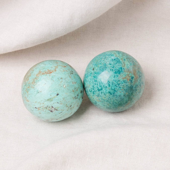 Natural Peruvian Turquoise Sphere - AAA Premium Quality