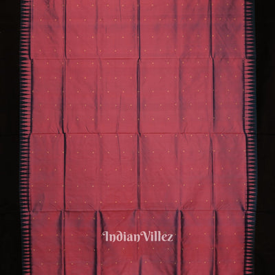 Magenta Dual Tone Bomkai Odisha Ikat Silk Saree