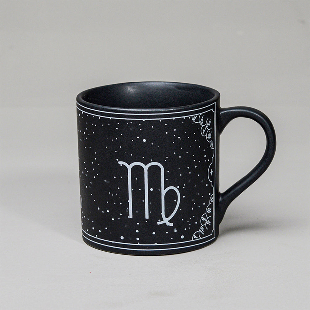 Black - Ceramic Sunsign Theme Coffee Mug Virgo (350ml)