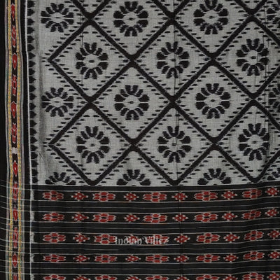 Black Maniabandha Cotton Saree