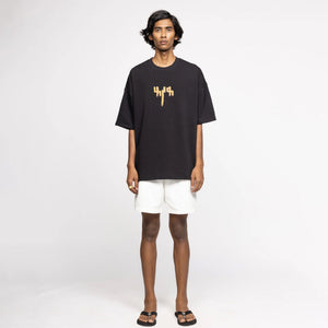 F A R A K | TAAZA KHABAR T-SHIRT { BLACK/BLACK