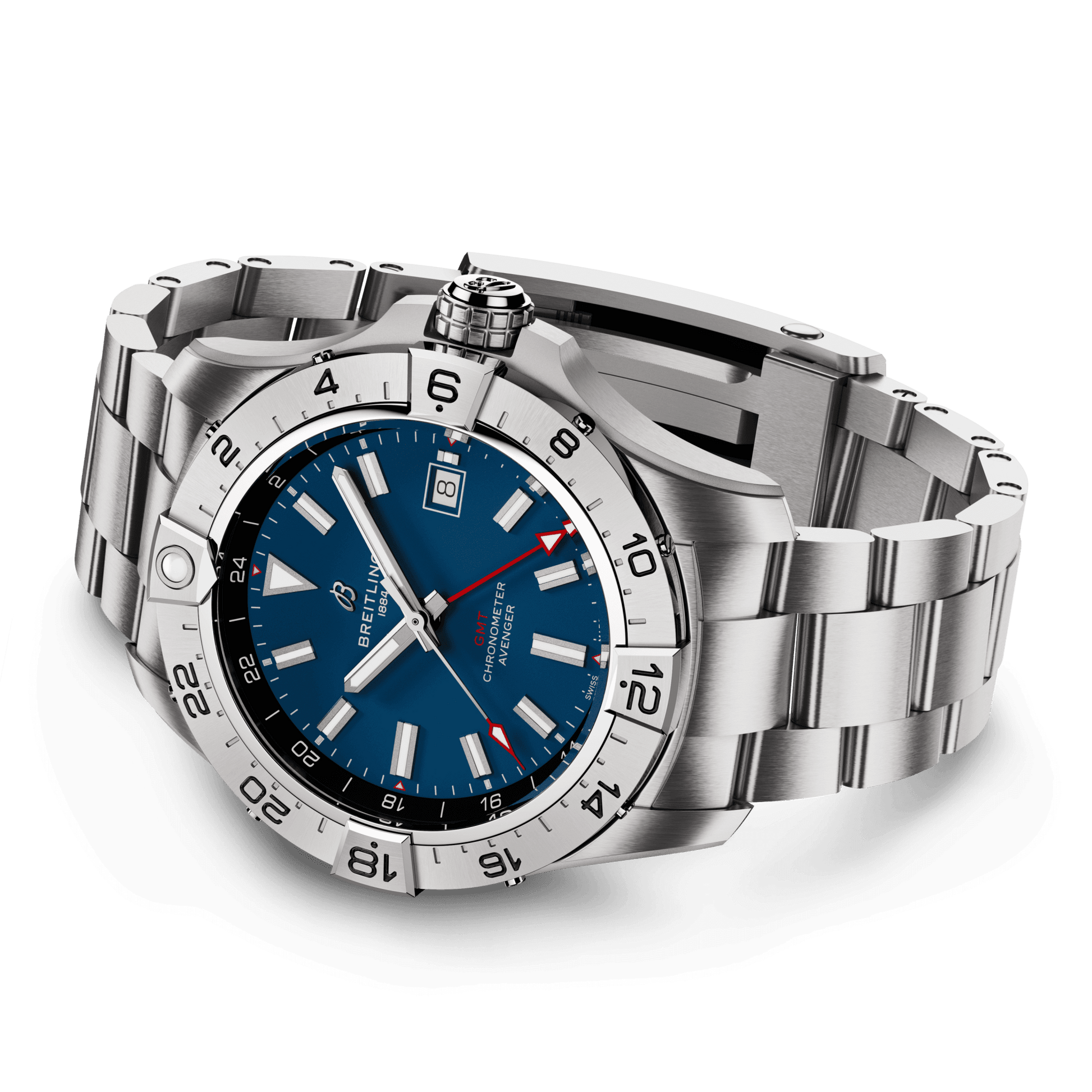 Breitling Avenger Automatic GMT Blue Dial Men 44mm