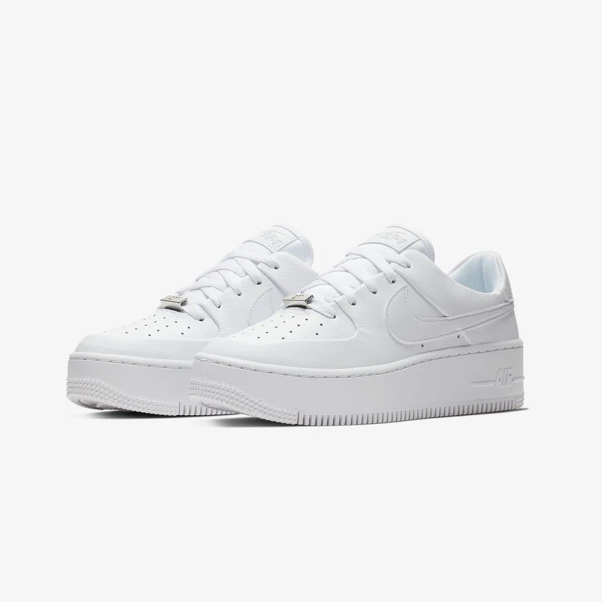 Nike | AIR FORCE 1 SAGE LOW  { WHITE/WHITE-WHITE
