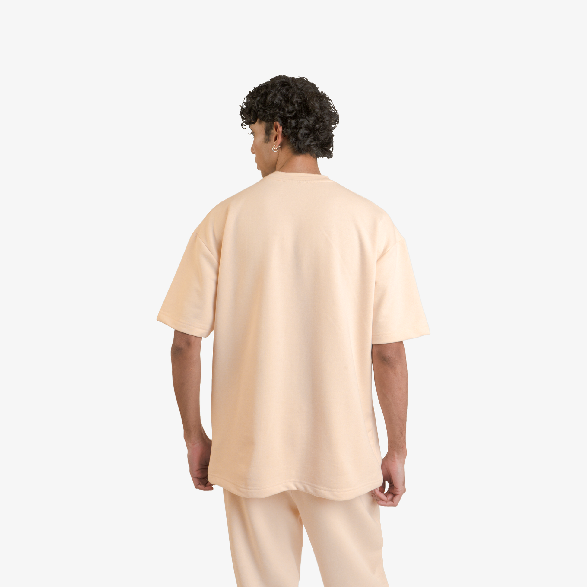 Superkicks | FRENCH TERRY T-SHIRT  { PEACH